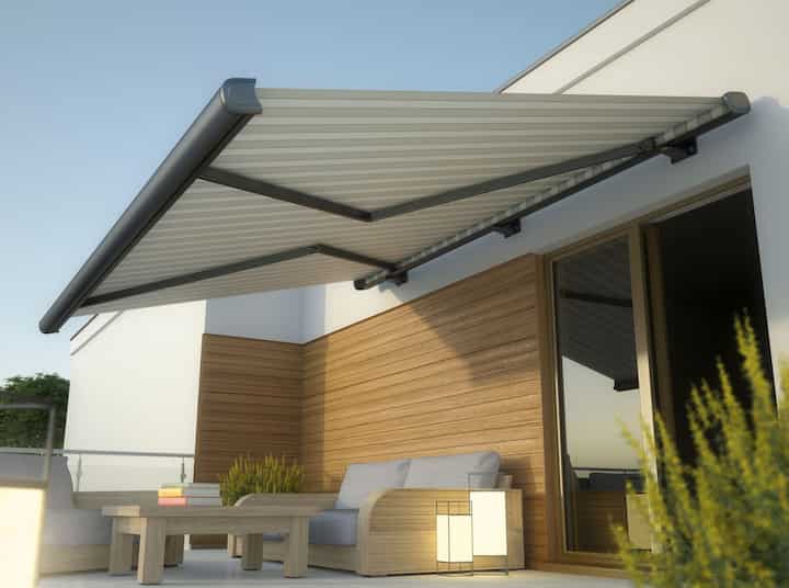 Convenient retracable awning for outdoor space in Virginia Beach, VA.